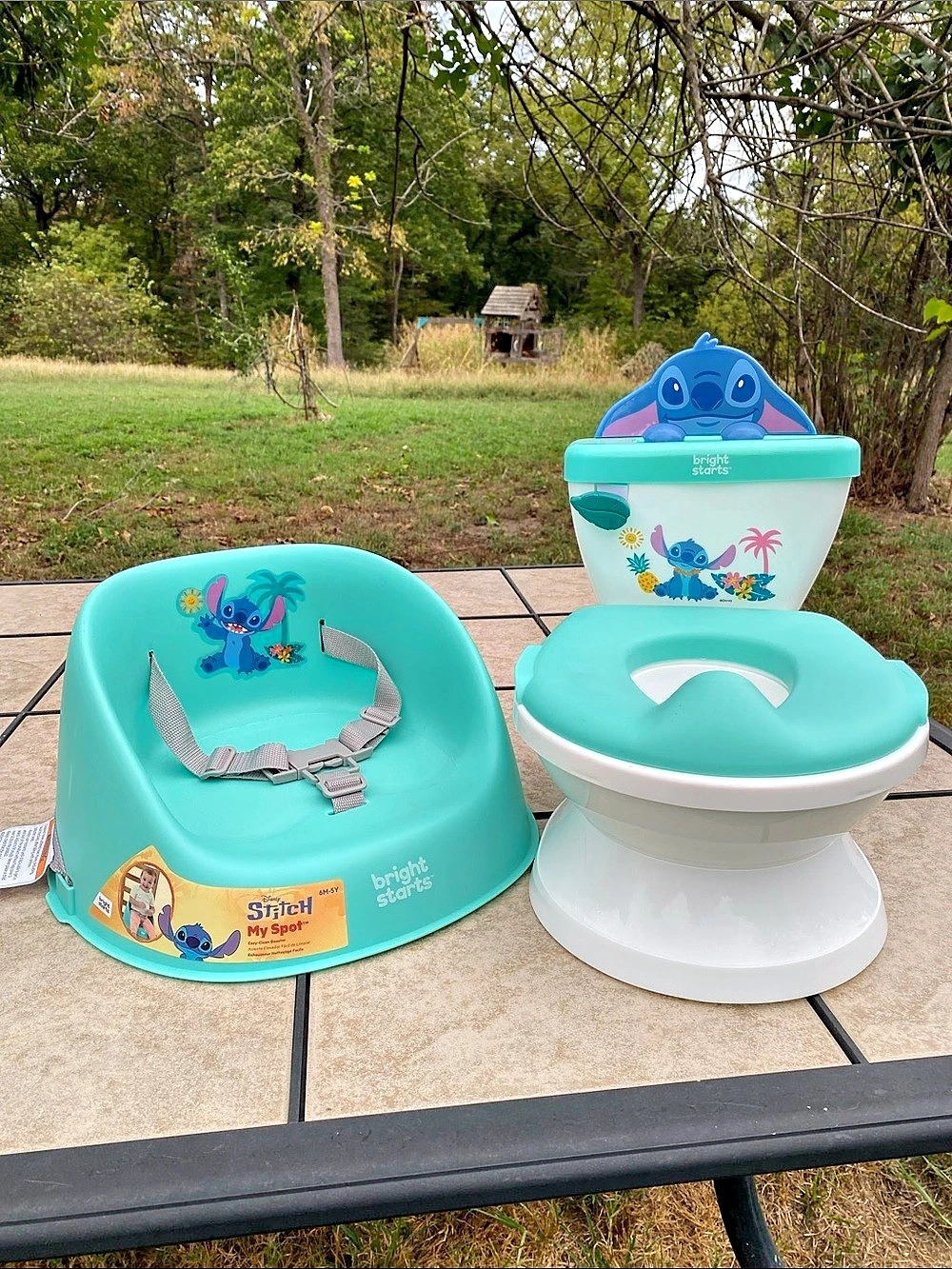 Bright Starts Disney Stitch My Spot Baby Activity Seat & Potty Set in Turquoise